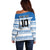 Argentina Rugby Custom Off Shoulder Sweater Los Pumas Jaguar Race Style - Wonder Print Shop