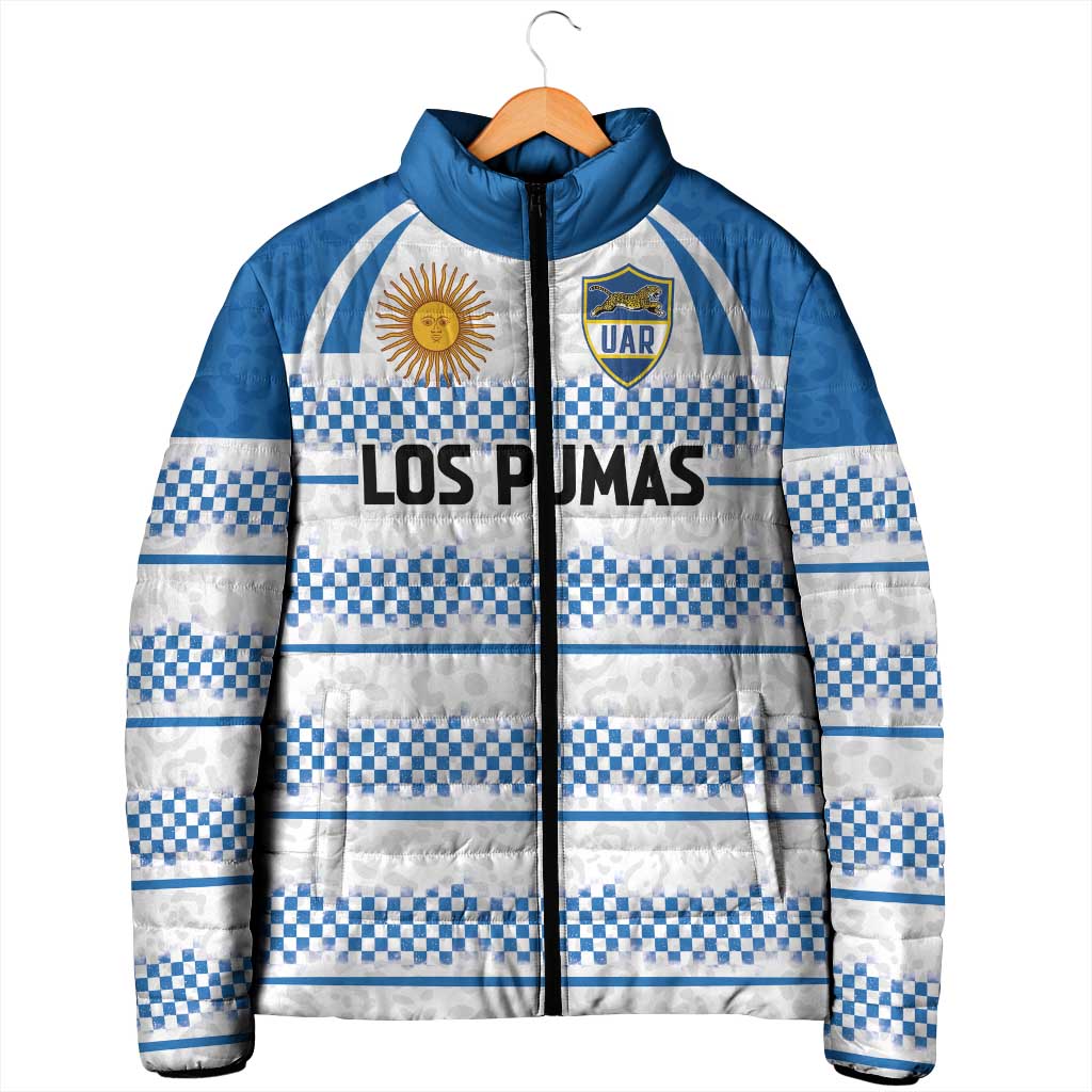 Argentina Rugby Custom Padded Jacket Los Pumas Jaguar Race Style - Wonder Print Shop