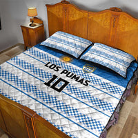 Argentina Rugby Custom Quilt Bed Set Los Pumas Jaguar Race Style - Wonder Print Shop