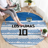 Argentina Rugby Custom Round Carpet Los Pumas Jaguar Race Style - Wonder Print Shop