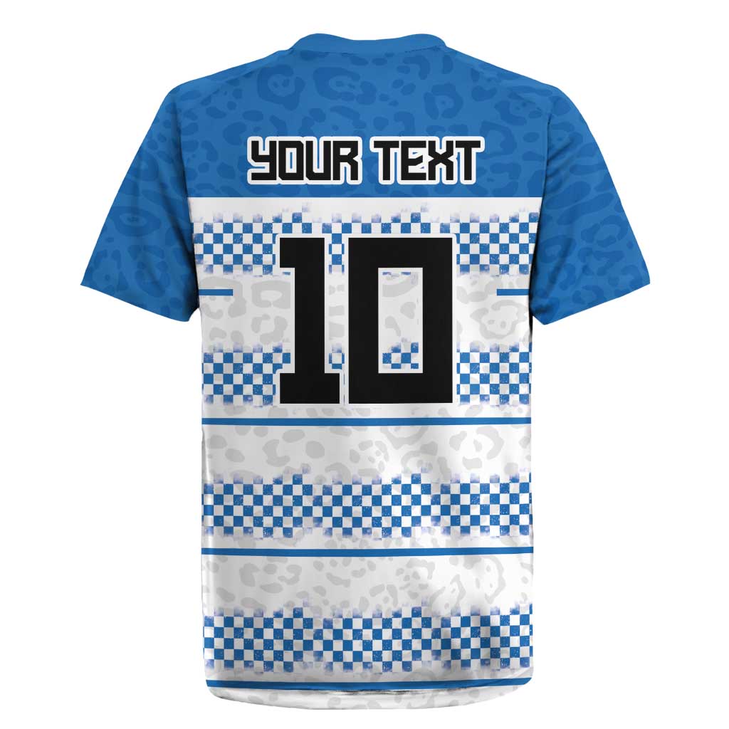 Argentina Rugby Custom Rugby Jersey Los Pumas Jaguar Race Style - Wonder Print Shop