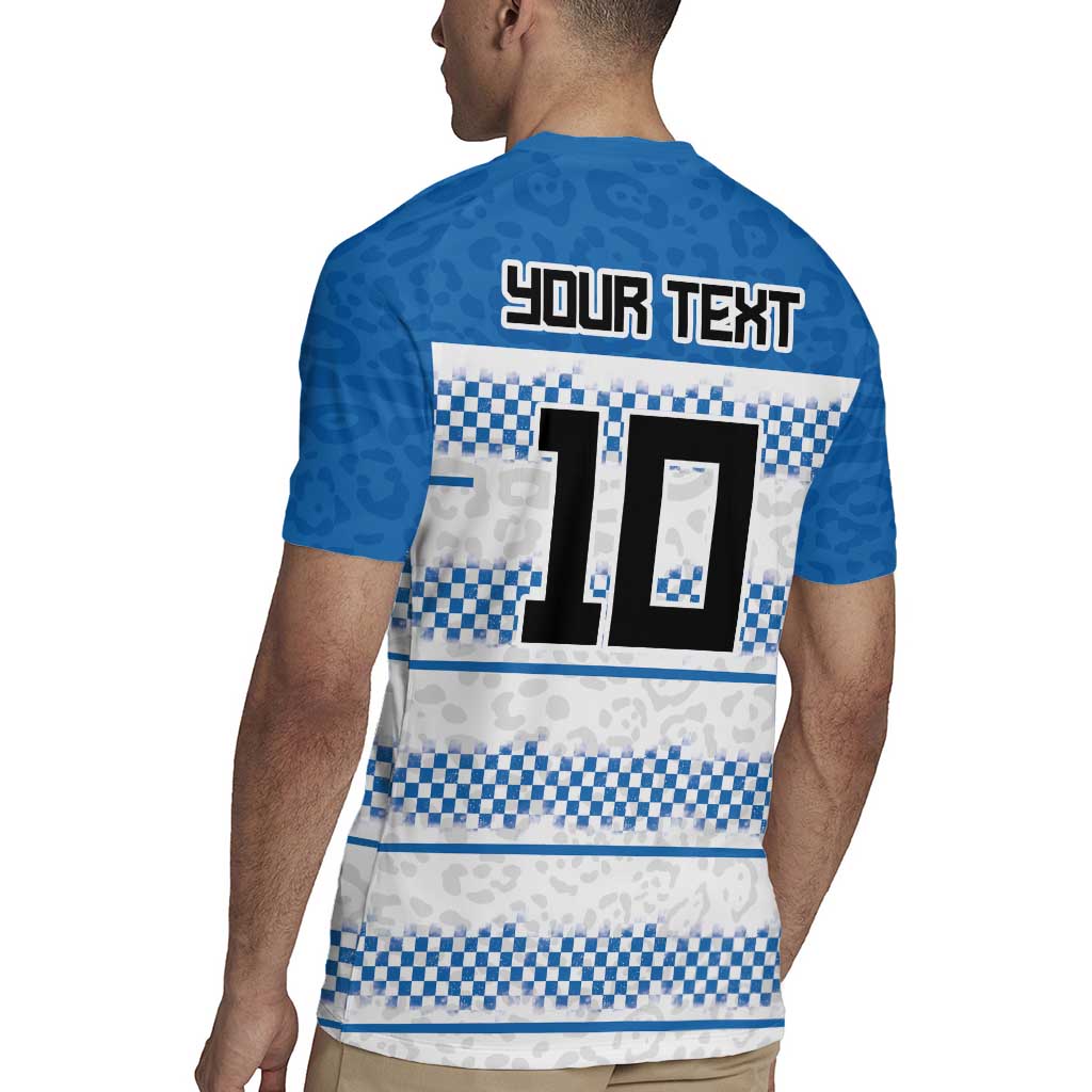 Argentina Rugby Custom Rugby Jersey Los Pumas Jaguar Race Style - Wonder Print Shop