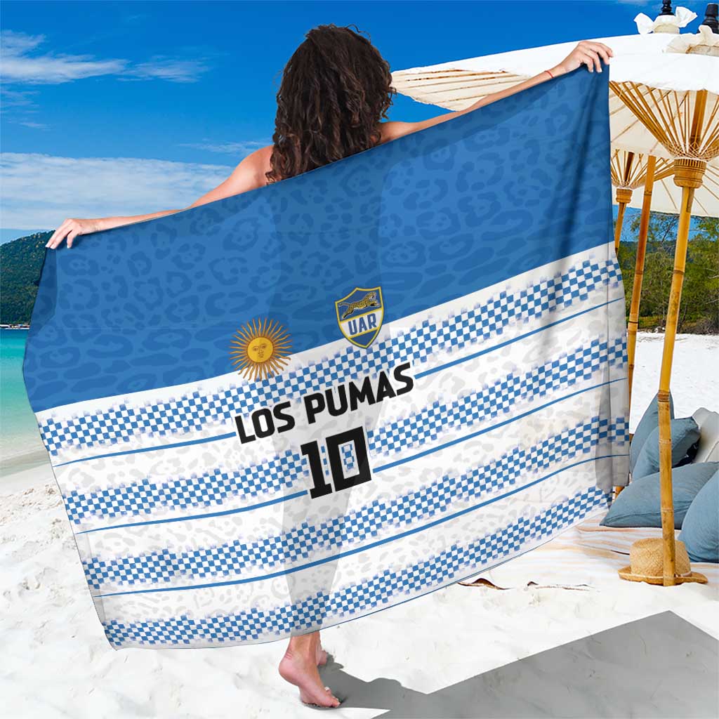 Argentina Rugby Custom Sarong Los Pumas Jaguar Race Style - Wonder Print Shop