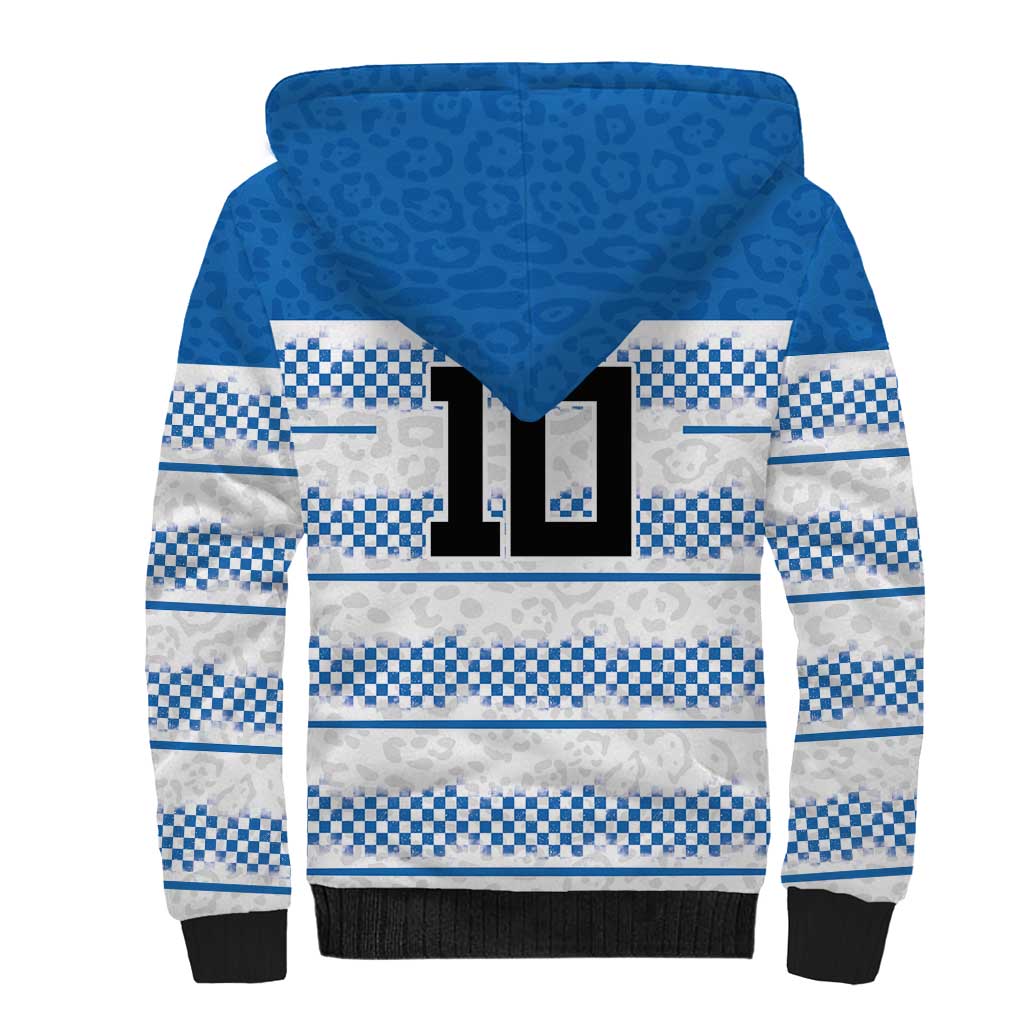Argentina Rugby Custom Sherpa Hoodie Los Pumas Jaguar Race Style - Wonder Print Shop
