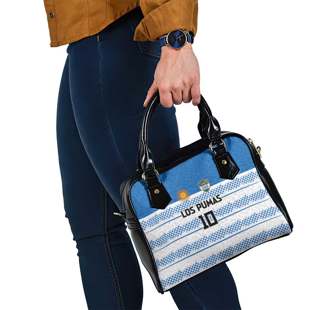 Argentina Rugby Custom Shoulder Handbag Los Pumas Jaguar Race Style - Wonder Print Shop