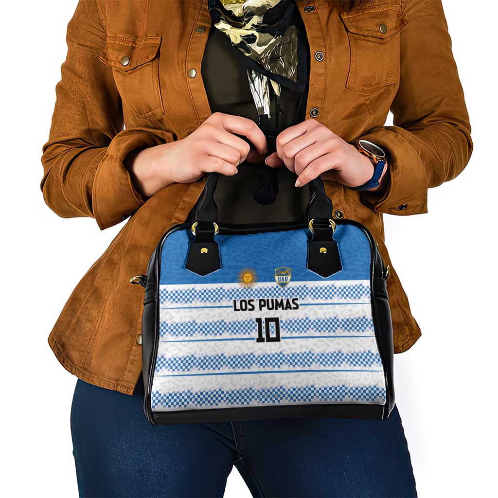 Argentina Rugby Custom Shoulder Handbag Los Pumas Jaguar Race Style - Wonder Print Shop