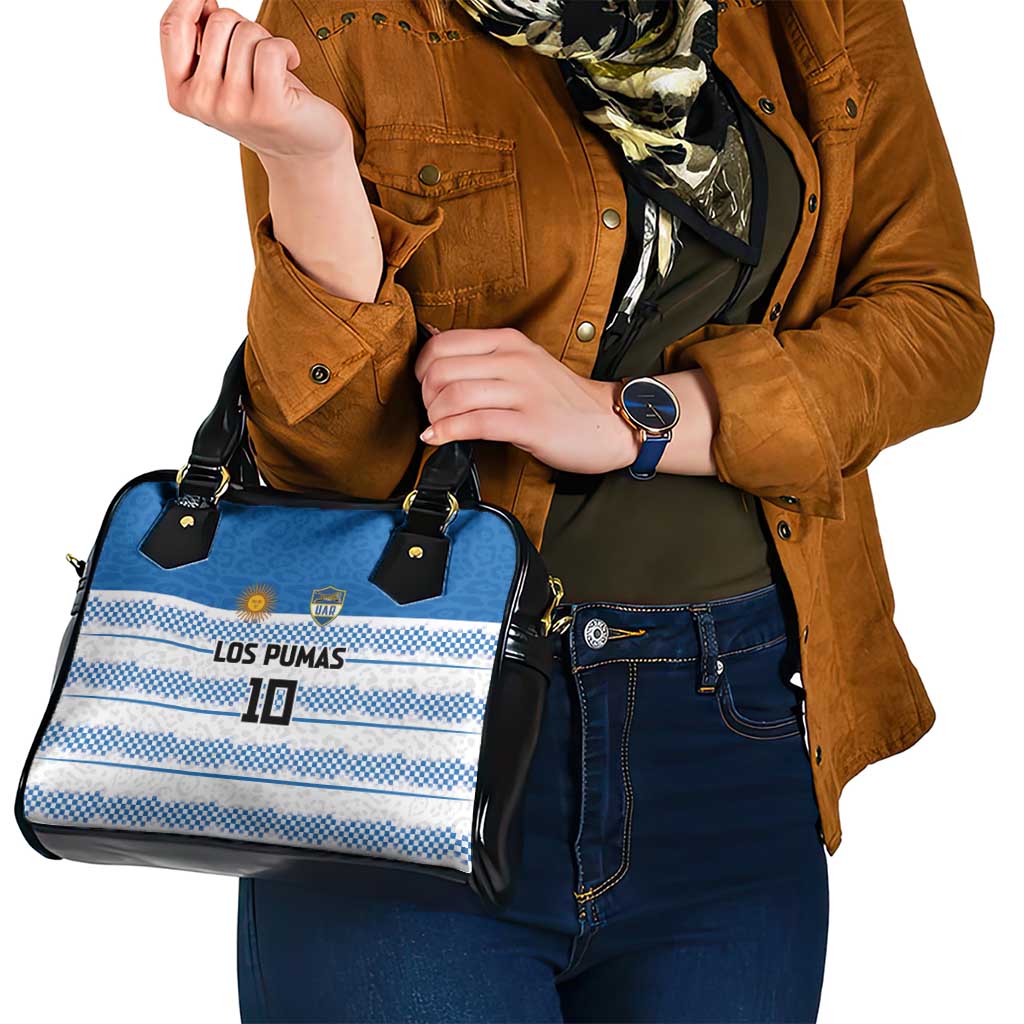 Argentina Rugby Custom Shoulder Handbag Los Pumas Jaguar Race Style - Wonder Print Shop