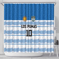 Argentina Rugby Custom Shower Curtain Los Pumas Jaguar Race Style - Wonder Print Shop