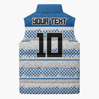 Argentina Rugby Custom Sleeveless Puffer Jacket Los Pumas Jaguar Race Style - Wonder Print Shop