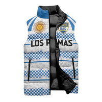 Argentina Rugby Custom Sleeveless Puffer Jacket Los Pumas Jaguar Race Style - Wonder Print Shop