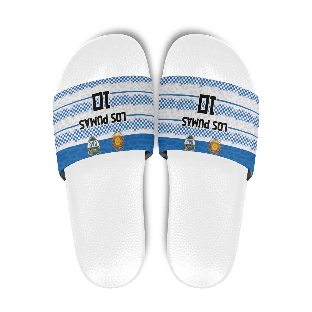 Argentina Rugby Custom Slide Sandals Los Pumas Jaguar Race Style - Wonder Print Shop