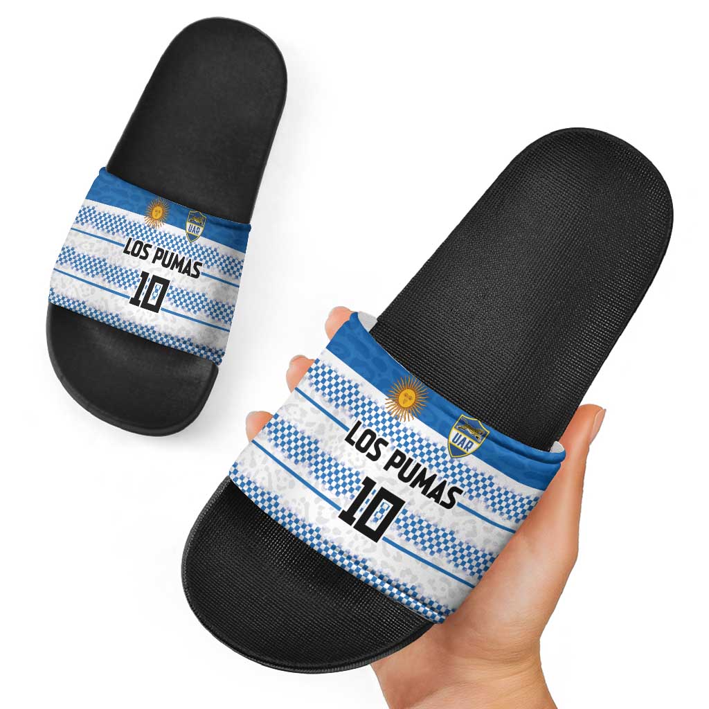 Argentina Rugby Custom Slide Sandals Los Pumas Jaguar Race Style - Wonder Print Shop