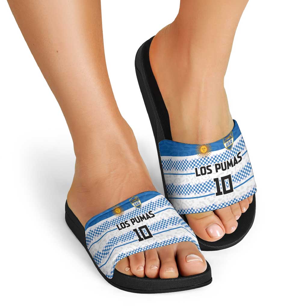 Argentina Rugby Custom Slide Sandals Los Pumas Jaguar Race Style - Wonder Print Shop