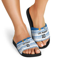 Argentina Rugby Custom Slide Sandals Los Pumas Jaguar Race Style - Wonder Print Shop