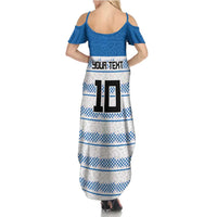 Argentina Rugby Custom Summer Maxi Dress Los Pumas Jaguar Race Style - Wonder Print Shop