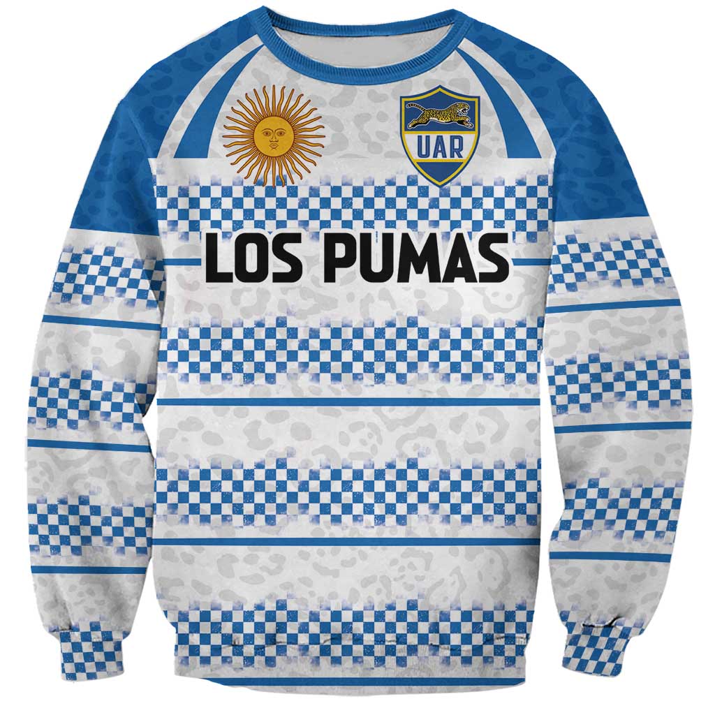 Argentina Rugby Custom Sweatshirt Los Pumas Jaguar Race Style - Wonder Print Shop