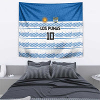 Argentina Rugby Custom Tapestry Los Pumas Jaguar Race Style - Wonder Print Shop