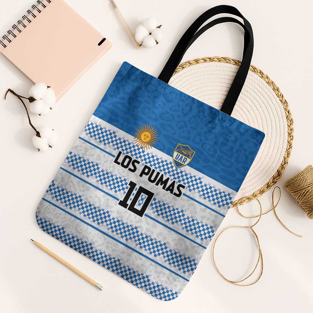 Argentina Rugby Custom Tote Bag Los Pumas Jaguar Race Style - Wonder Print Shop