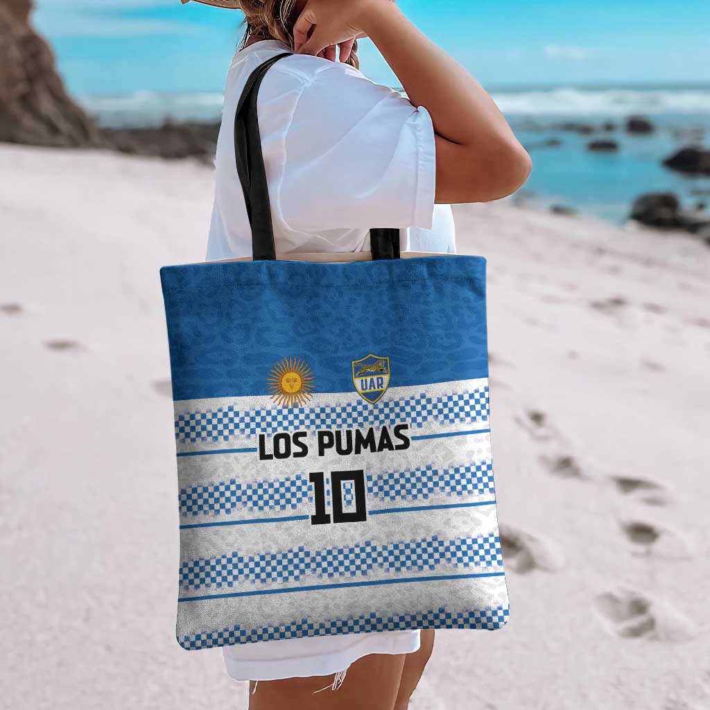 Argentina Rugby Custom Tote Bag Los Pumas Jaguar Race Style - Wonder Print Shop