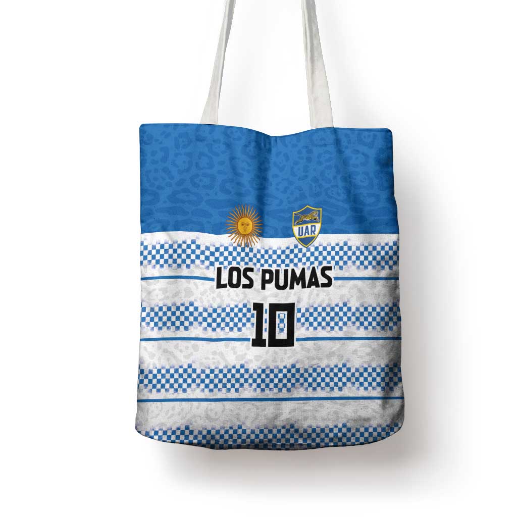 Argentina Rugby Custom Tote Bag Los Pumas Jaguar Race Style - Wonder Print Shop