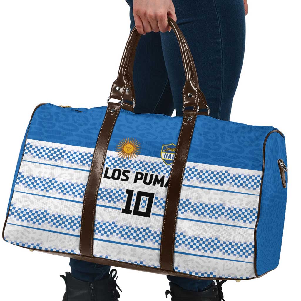 Argentina Rugby Custom Travel Bag Los Pumas Jaguar Race Style - Wonder Print Shop