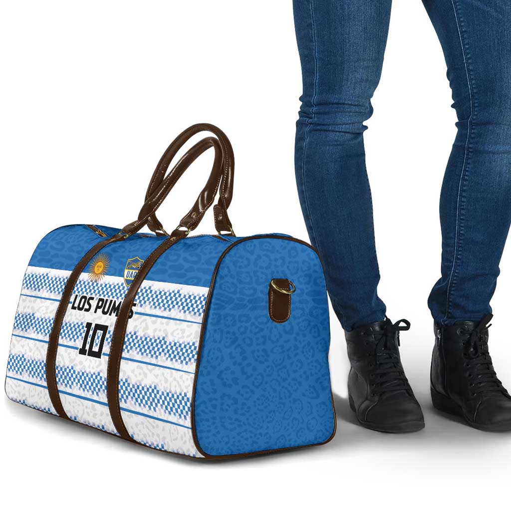 Argentina Rugby Custom Travel Bag Los Pumas Jaguar Race Style - Wonder Print Shop