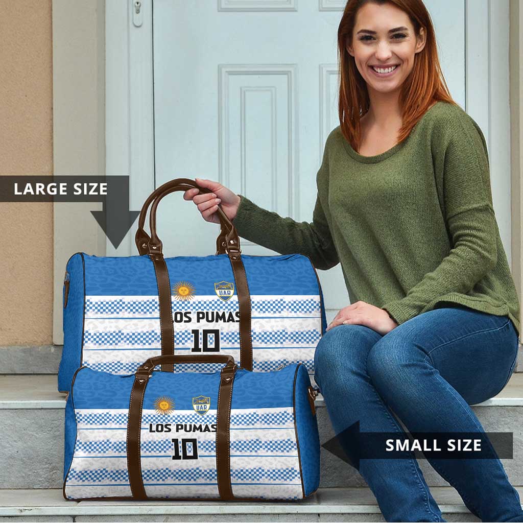 Argentina Rugby Custom Travel Bag Los Pumas Jaguar Race Style - Wonder Print Shop