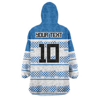 Argentina Rugby Custom Wearable Blanket Hoodie Los Pumas Jaguar Race Style - Wonder Print Shop