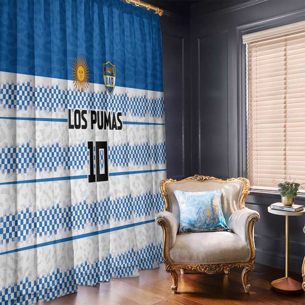 Argentina Rugby Custom Window Curtain Los Pumas Jaguar Race Style - Wonder Print Shop