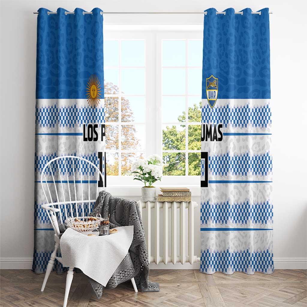 Argentina Rugby Custom Window Curtain Los Pumas Jaguar Race Style - Wonder Print Shop