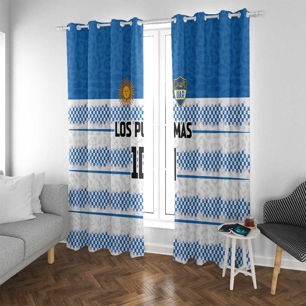 Argentina Rugby Custom Window Curtain Los Pumas Jaguar Race Style - Wonder Print Shop