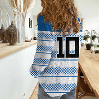 Argentina Rugby Custom Women Casual Shirt Los Pumas Jaguar Race Style - Wonder Print Shop