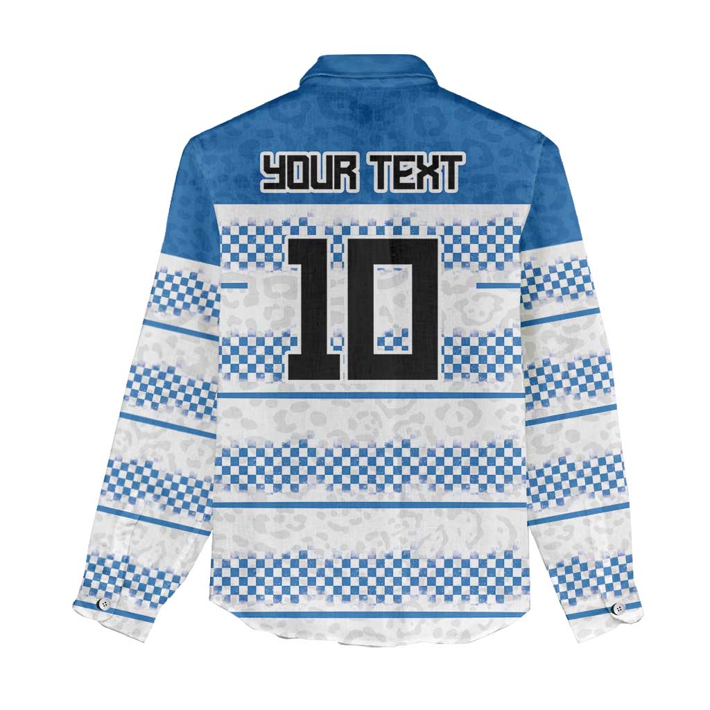 Argentina Rugby Custom Women Casual Shirt Los Pumas Jaguar Race Style - Wonder Print Shop