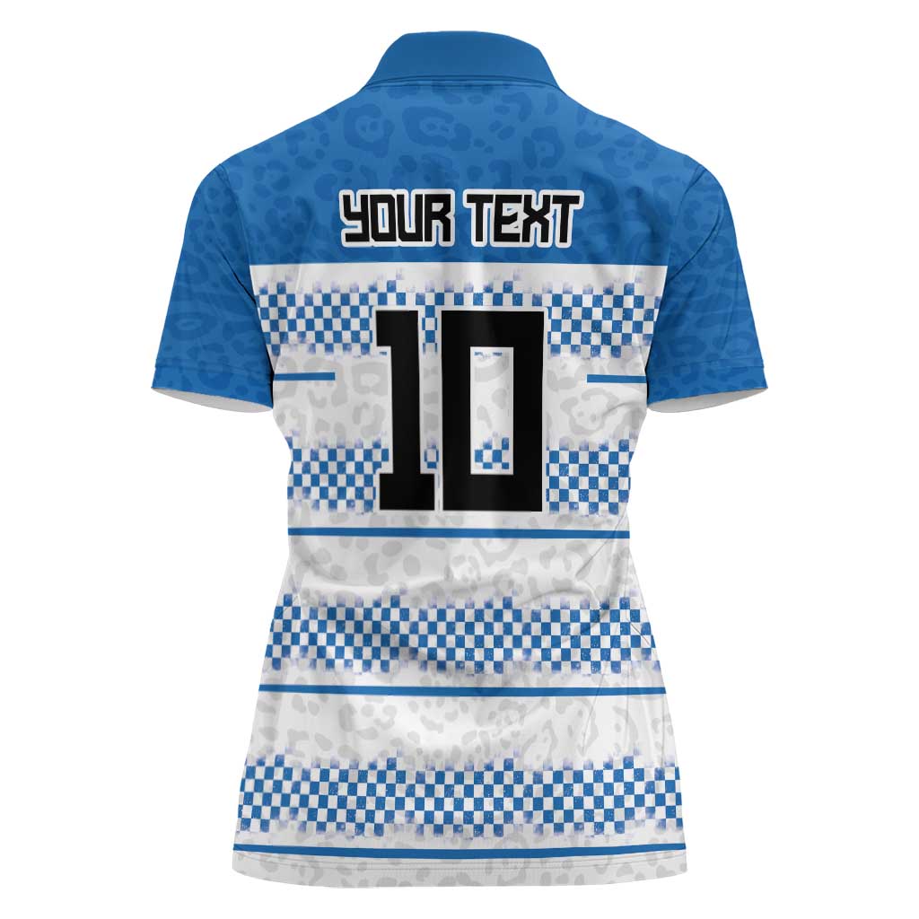 Argentina Rugby Custom Women Polo Shirt Los Pumas Jaguar Race Style - Wonder Print Shop