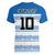 Argentina Rugby Custom Women V-Neck T-Shirt Los Pumas Jaguar Race Style - Wonder Print Shop