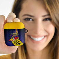 Barbados Independence Day AirPods Case Coat of Arms with Freedom Emblems - Wonder Print Shop