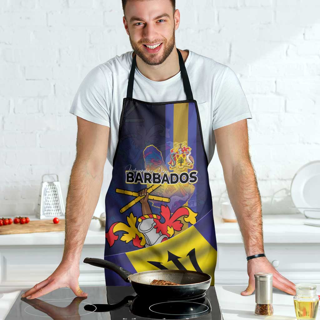 Barbados Independence Day Apron Coat of Arms with Freedom Emblems - Wonder Print Shop