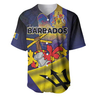 Barbados Independence Day Baseball Jersey Coat of Arms with Freedom Emblems - Wonder Print Shop