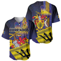 Barbados Independence Day Baseball Jersey Coat of Arms with Freedom Emblems - Wonder Print Shop
