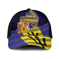 Barbados Independence Day Baseball Net Cap Coat of Arms with Freedom Emblems - Wonder Print Shop