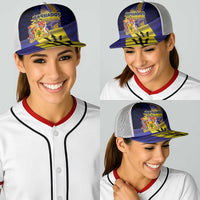 Barbados Independence Day Baseball Net Cap Coat of Arms with Freedom Emblems - Wonder Print Shop