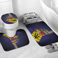 Barbados Independence Day Bathroom Set Coat of Arms with Freedom Emblems - Wonder Print Shop