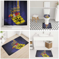 Barbados Independence Day Bathroom Set Coat of Arms with Freedom Emblems - Wonder Print Shop