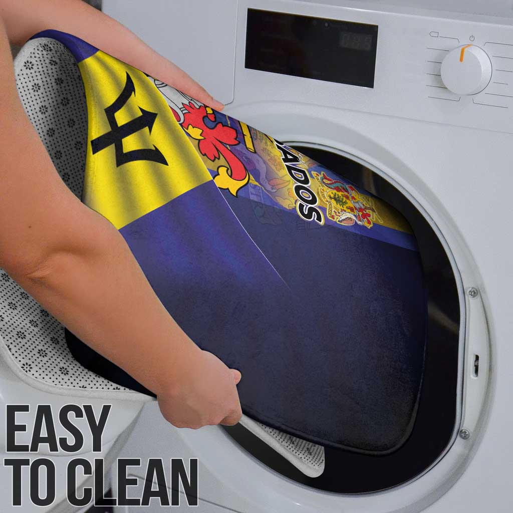 Barbados Independence Day Bathroom Set Coat of Arms with Freedom Emblems - Wonder Print Shop