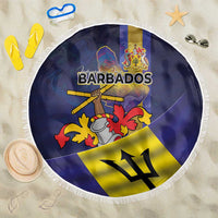 Barbados Independence Day Beach Blanket Coat of Arms with Freedom Emblems - Wonder Print Shop