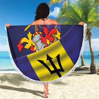 Barbados Independence Day Beach Blanket Coat of Arms with Freedom Emblems - Wonder Print Shop