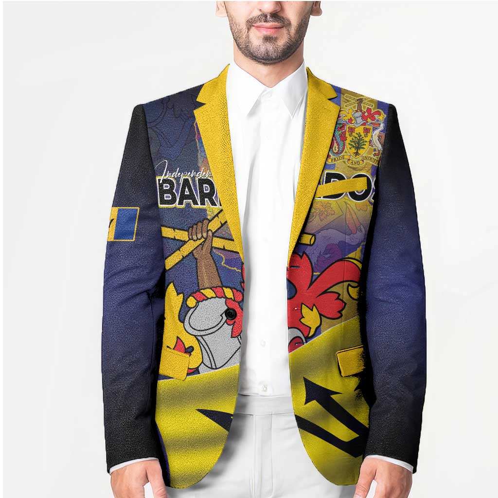 Barbados Independence Day Blazer Coat of Arms with Freedom Emblems - Wonder Print Shop