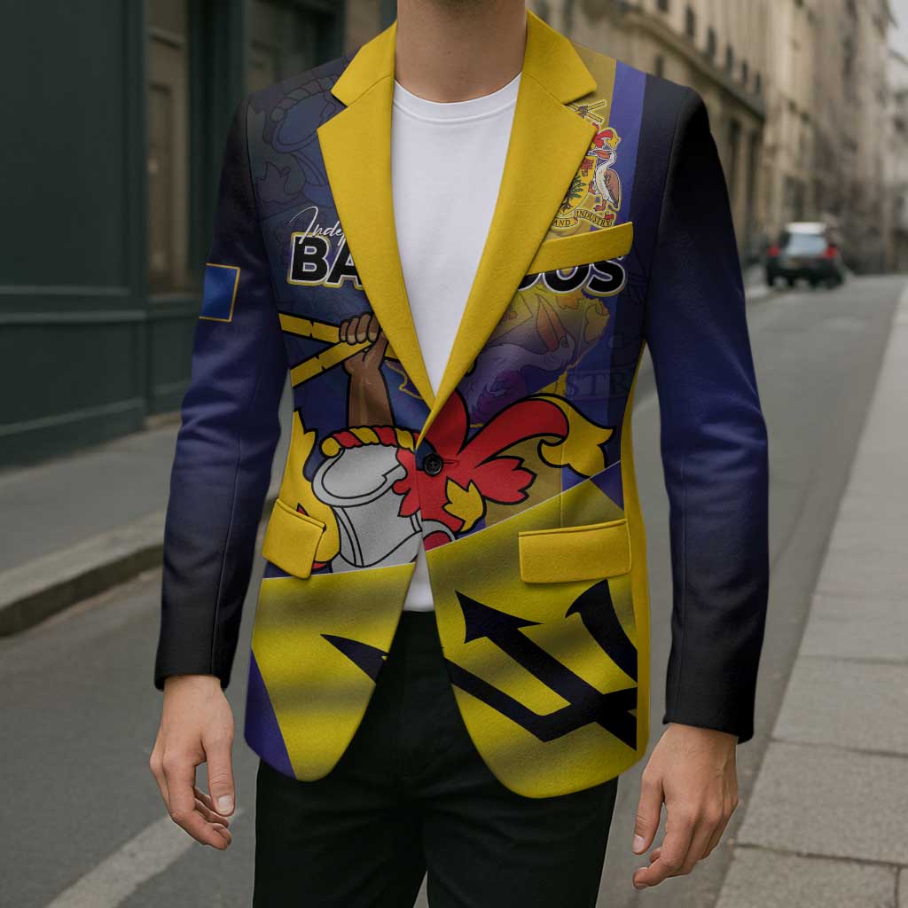 Barbados Independence Day Blazer Coat of Arms with Freedom Emblems - Wonder Print Shop