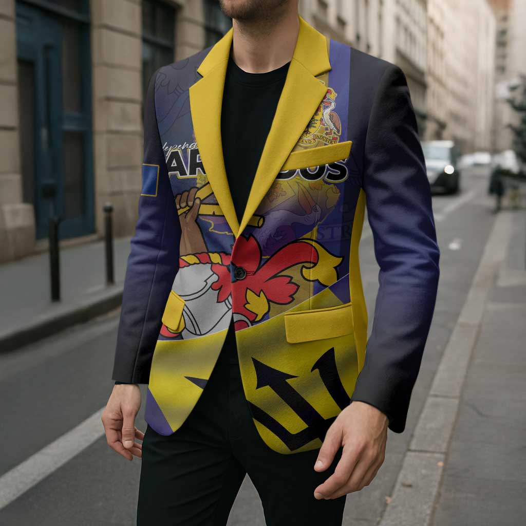 Barbados Independence Day Blazer Coat of Arms with Freedom Emblems - Wonder Print Shop
