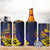 Barbados Independence Day 4 in 1 Can Cooler Tumbler Coat of Arms with Freedom Emblems - Wonder Print Shop